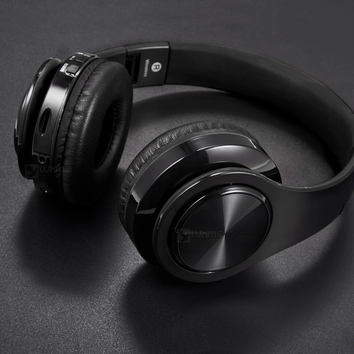 Bluetooth Headphones over Ear, LUXMO Wireless Noise Cancelling Headphones Foldable Stereo Headset with Mic, Rechargeable Headphones Handsfree Headphones for PC, Laptops and Smartphones