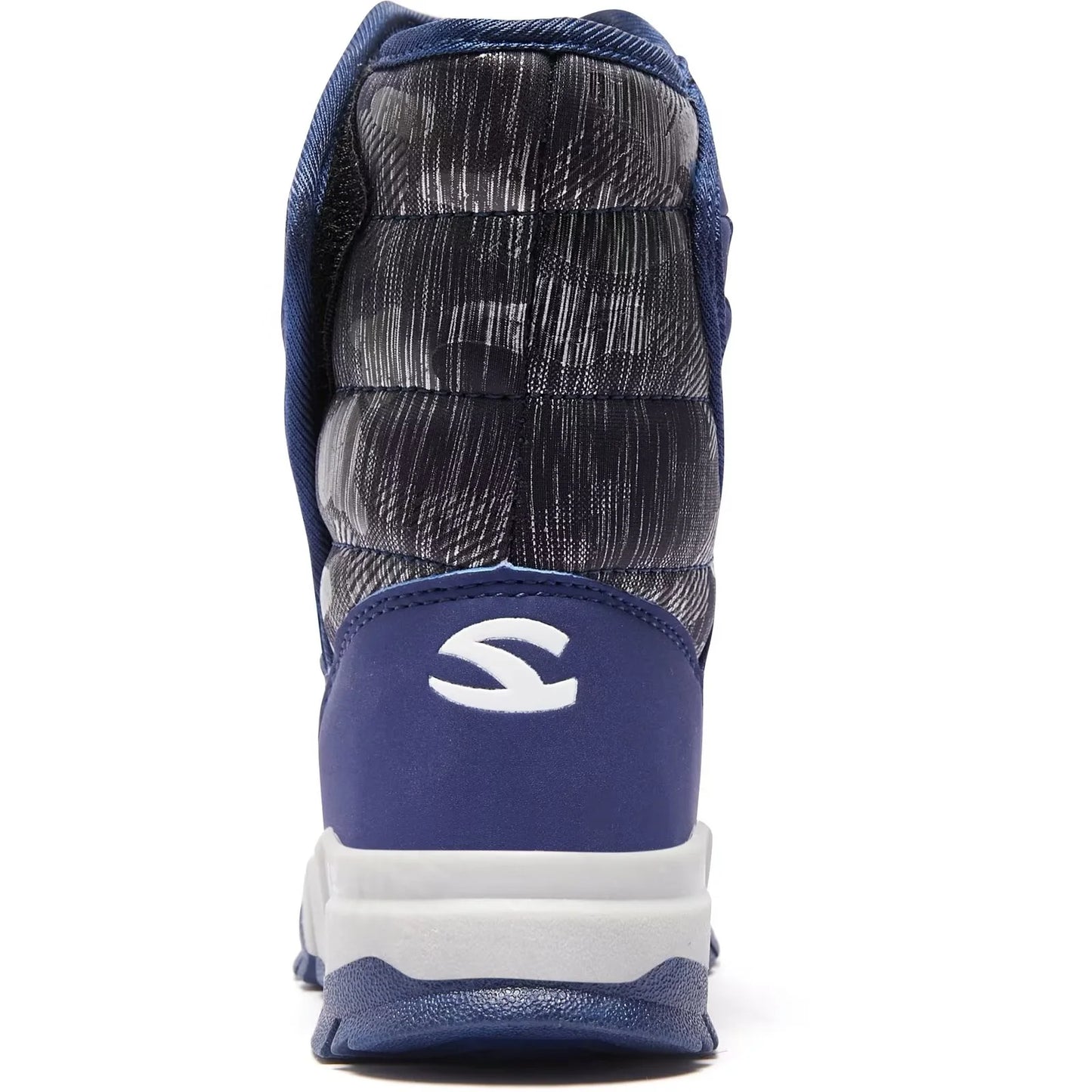 Boys Snow Boots Winter Waterproof Slip Resistant Shoes Blue,10 Toddler